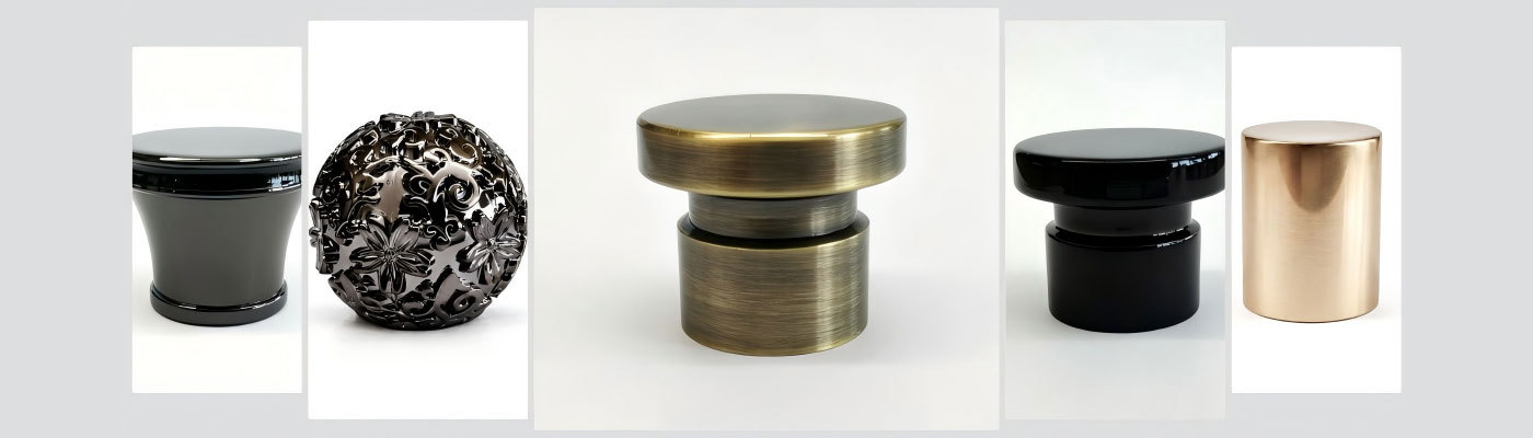 Brushed metal surface texture representing premium zamac finishes