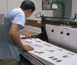 Offset printing press producing printed sheets for perfume packaging