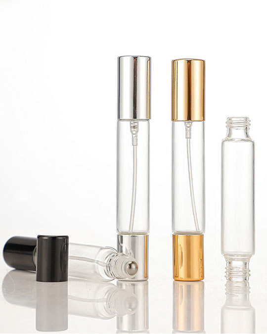 Travel size refillable custom perfume bottle with wooden cap