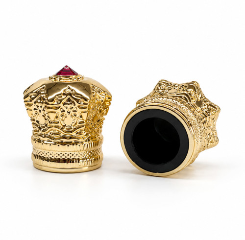 Wholesale Crown Zamac Perfume Caps | Premium Quality Perfume Bottle Lids | Expert OEM & ODM Services from GP Bottles