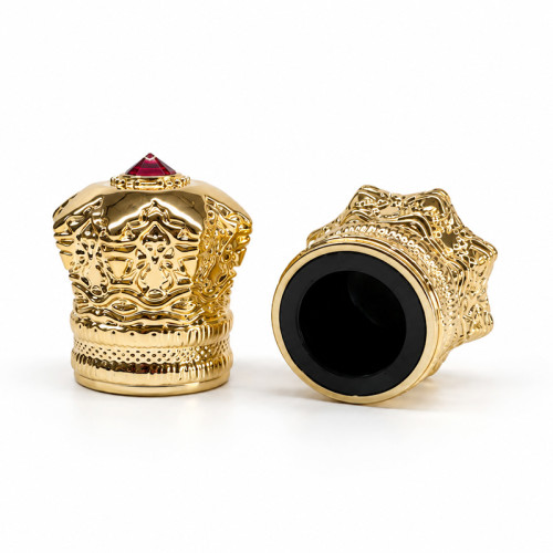 Wholesale Crown Zamac Perfume Caps | Premium Quality Perfume Bottle Lids | Expert OEM & ODM Services from GP Bottles