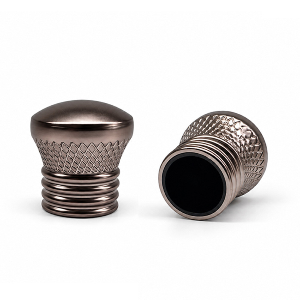OEM & ODM Fine Plated Zamac Perfume Caps for 15mm Neck Glass Bottles | Wholesale Availability