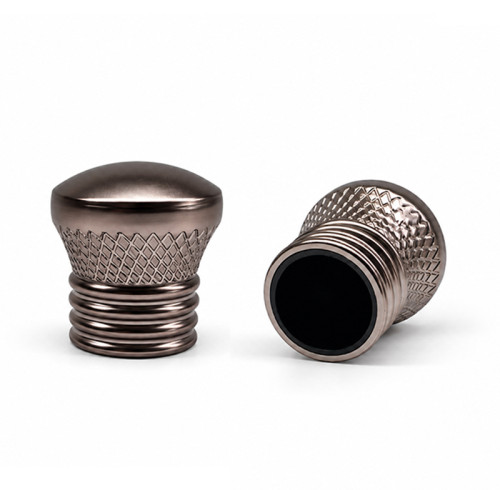 OEM & ODM Fine Plated Zamac Perfume Caps for 15mm Neck Glass Bottles | Wholesale Availability