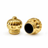 Golden plated zamac perfume cap wholesale | crown shape perfume cap | zinc alloy cap | zamak cap for glass bottle | GP Bottles Manufacturing