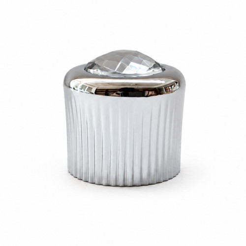 Dimond on top zamac perfume cap wholesale | zamak perfume cap | zinc alloy cap for women's perfume | more colors available | GP Bottles Manufacturing