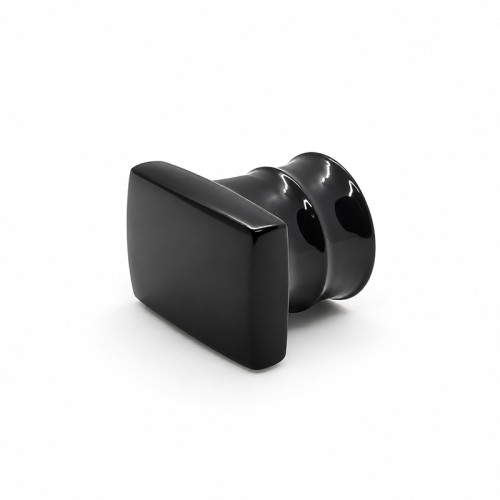 Zamac types of perfume bottle caps wholesale | shinny black color cap | FEA15 bottle neck | anti-alcohol | GP Bottles Manufacturing