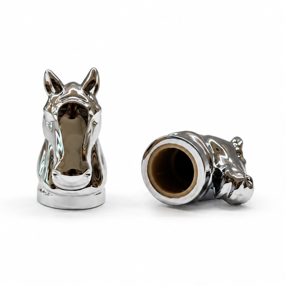 Premium Horse Head Zinc Alloy Perfume Caps | Customizable Luxury Bottle Lids with OEM & ODM Service for Global Brands