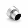 Matte silver perfume glass bottle caps with collar designs wholesale | zamac perfume cap | cap with PP inner | GP Bottles OEM ODM Manufacturing