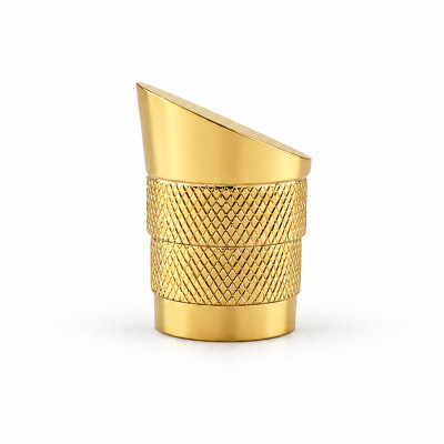 Women perfume with pointed cap golden zamac wholesale | zinc alloy perfume cap | GP Bottles OEM ODM Manufacturing
