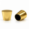 China wholesale copper color zamac cone cap perfume packaging | zamak perfume cap | zinc alloy cap | GP Bottles OEM ODM Manufacturing