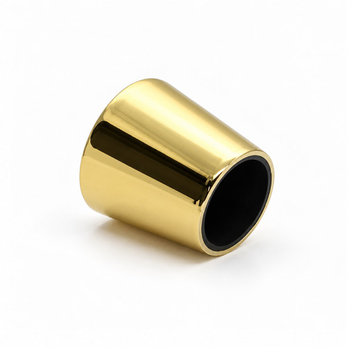 China wholesale copper color zamac cone cap perfume packaging | zamak perfume cap | zinc alloy cap | GP Bottles OEM ODM Manufacturing
