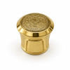 Golden bottle caps for luxury perfume packaging wholesale | zamac perfume cap | FEA 15 pump sprayer suitable | GP Bottles OEM ODM Manufacturing