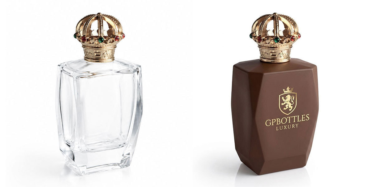 Ready-design stock glass perfume bottle used for private label brands