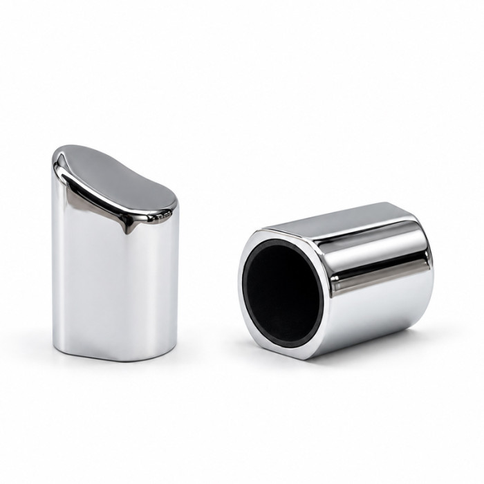 FEA 15mm Zamac perfume cap wholesale | zinc alloy cap | silver plated metal cap | perfume cap for glass bottle | GP Bottles Manufacturing