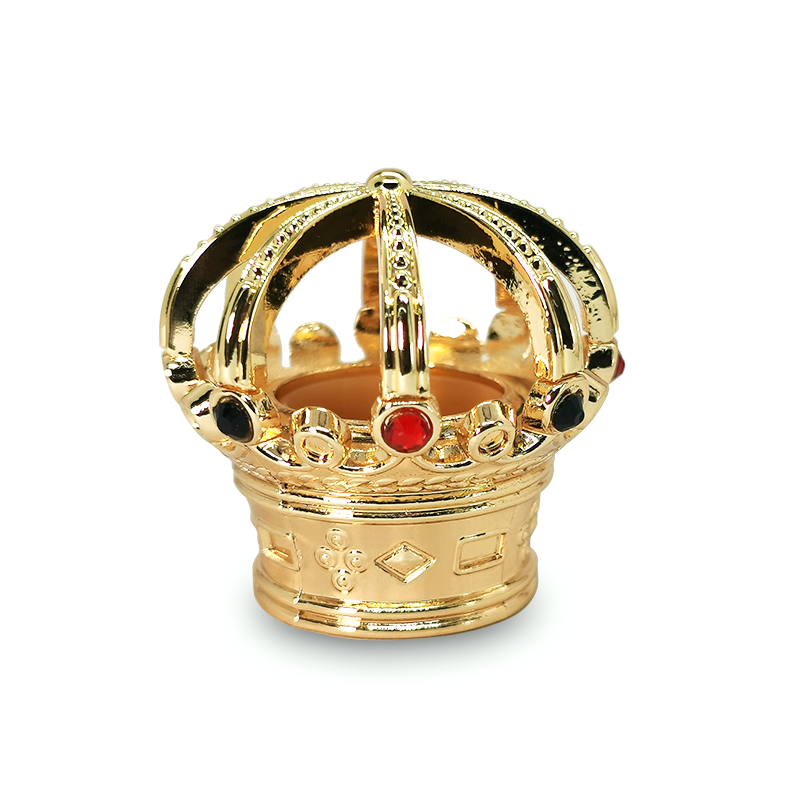 What is the material of electroplated gold for zamac perfume cap?