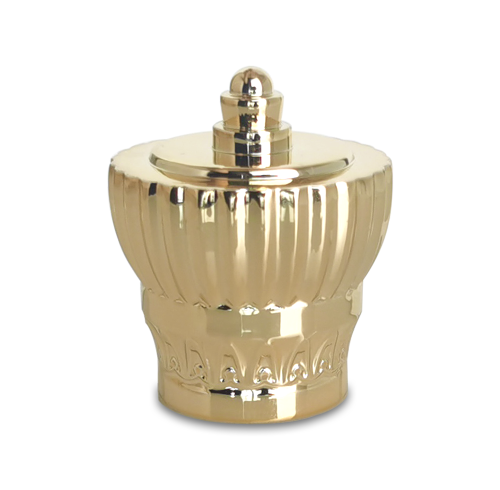 Luxurious Gold Crown Zamac Cap for Perfume Bottle FEA15 | Customizable Wholesale Option