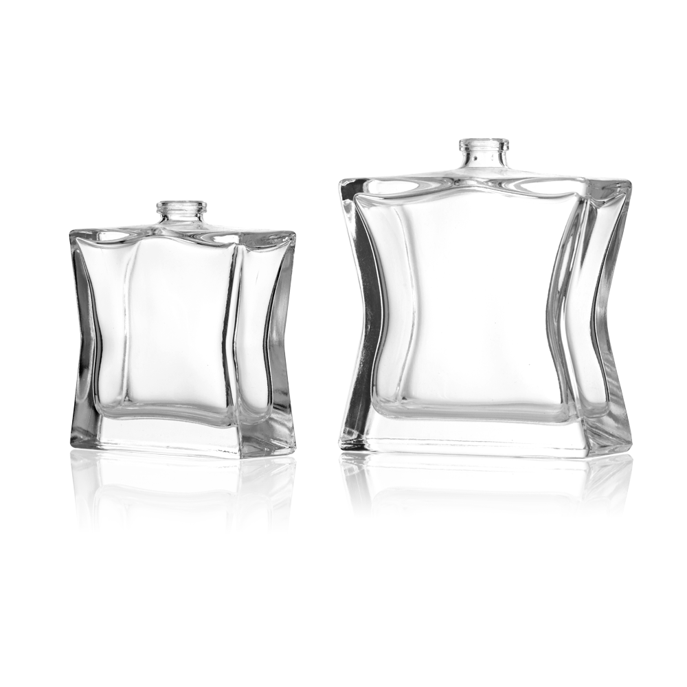 Regular size fragrance bottles on display