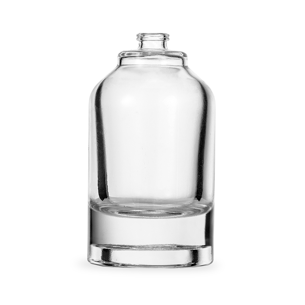 Column glass perfume bottle