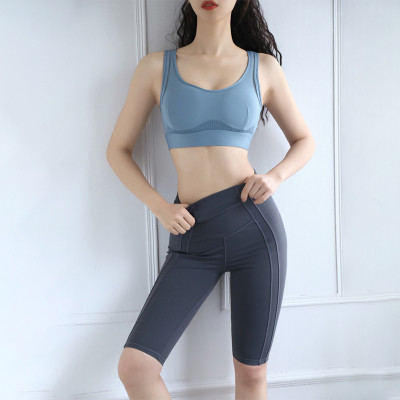 Custom labeling seamless sexy bag hip fitness exercise tight yoga pants