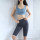 Custom labeling seamless sexy bag hip fitness exercise tight yoga pants
