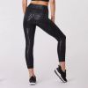 Sexy ladies nylon spandex snakeskin print fitness yoga pants