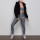 Wholesale high waist nude reflective fitness soft tight yoga leggings