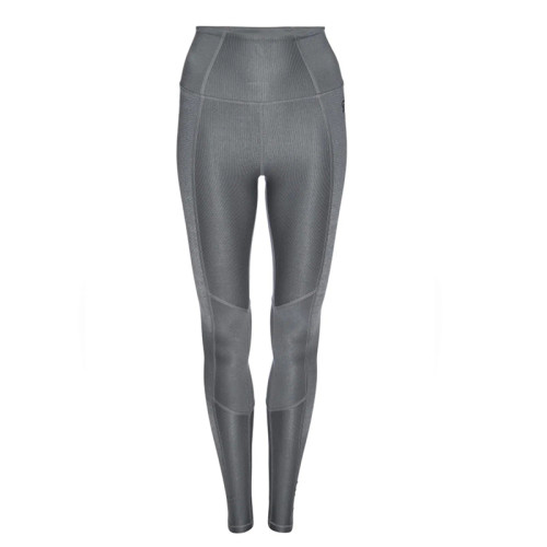 Wholesale high waist nude reflective fitness soft tight yoga leggings