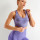 Seamless yoga pants small dotted jacquard cropped pants