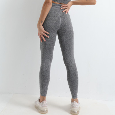 Seamless knit hip slim and quick-drying yoga pants