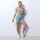 Camisole single shoulder strap bra shorts suit workout clothes women