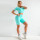 Seamless beauty back cutout short sleeve yoga suit