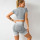 Short-sleeved seamless tight shorts yoga set