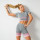 Short-sleeved seamless tight shorts yoga set