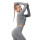 Seamless yoga wear high stretch hollow back workout wear sports long-sleeved top