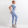 European and American seamless yoga clothing suit knit short-sleeved hip-lifting elastic fitness exercise little yoga clothing