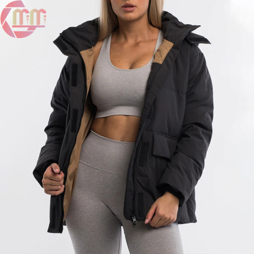 down feather jacket factory custom made womens goose duck hooded wholesale