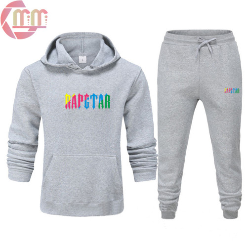 Custom Hoodie Chenille Embroidery Trapstar Wholseale Sweatsuit Sets