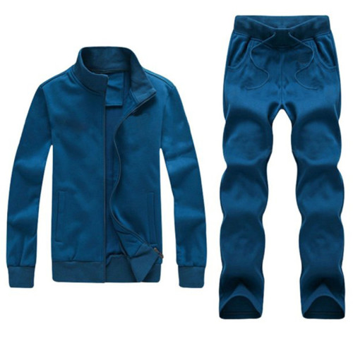 Wholesale Full Zip Jogging Plain Custom Tracksuit  Set For Men