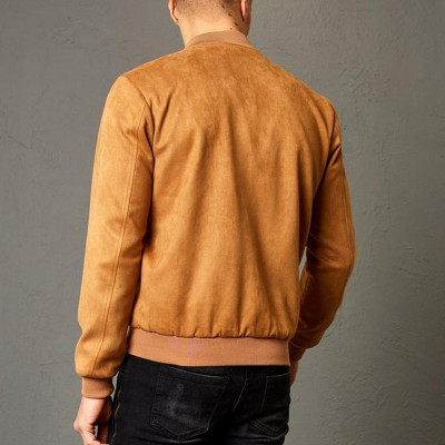 Hot Selling Suedette Bomber Jacket For Men Wholesale