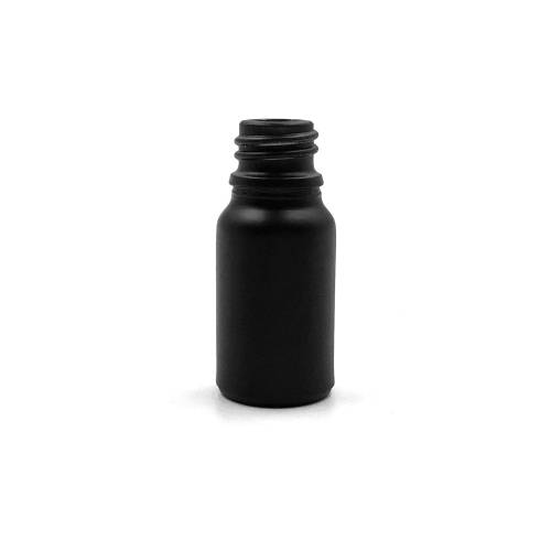 Custom Euro Essential Oil Glass Dropper Bottles Matte Black 5ml 10ml 15ml 20ml 30ml with Bamboo Dropper