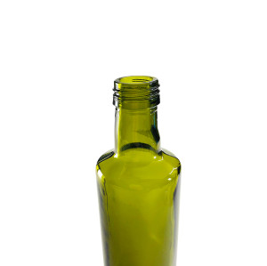 Bouteilles d'huile d'olive et de vinaigre en verre Dorica personnalisées | Bouteilles d'huile de cuisson vertes pour la cuisine