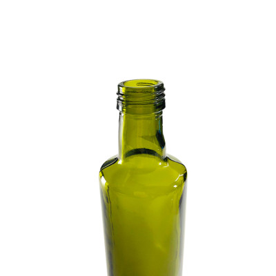 Custom Dorica Glass Olive Oil and Vinegar Bottles | Green Cooking Oil Bottles for Kitchen