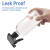16 oz Clear Glass Spray Bottles |  Refillable Boston Round Glass Bottles with Black Trigger Sprayer for Cleaning Misting Plants Watering Flowers Hair Care