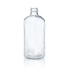 زجاجات رذاذ زجاجية شفافة سعة 16 أوقية | زجاجات بوسطن دائرية قابلة لإعادة الملء مع بخاخ الزناد الأسود لتنظيف نباتات التغشية وسقي الزهور والعناية بالشعر