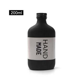 Wholesale Glass Flask Bottles | Matte Black Cold Brew Coffee Glass Bottles | 100ml 200ml