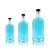 Glass Liquor Bottles | 750 ml Nordic Glass Spirit Bottles with Bar-Top Cork for liquor whisky vodka oil