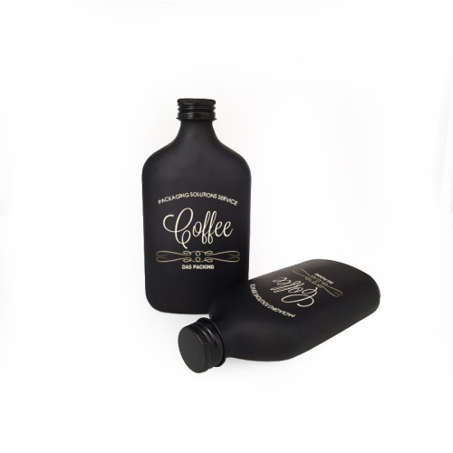 Wholesale Glass Flask Bottles | Matte Black Cold Brew Coffee Glass Bottles | 100ml 200ml