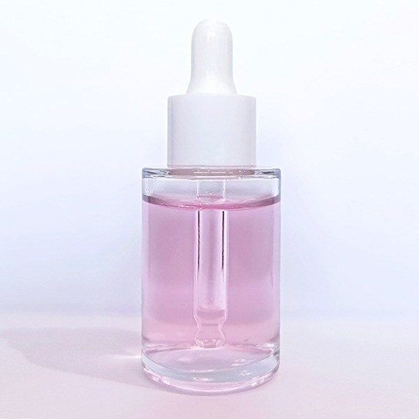 Frascos cuentagotas de vidrio cilíndricos transparentes personalizados de 30 ml | Botellas de aceite esencial de suero a granel con cuentagotas