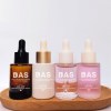 30ml Clear Cylinder Glass dropper bottles | Eye Glass Bottles with White Smooth Dropper for Serum, Essential Oil, Lotion