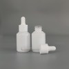 Wholesale 1 oz Glass Dropper Bottles | Matte White Essential Oil Beard Oil Bottles with Dropper